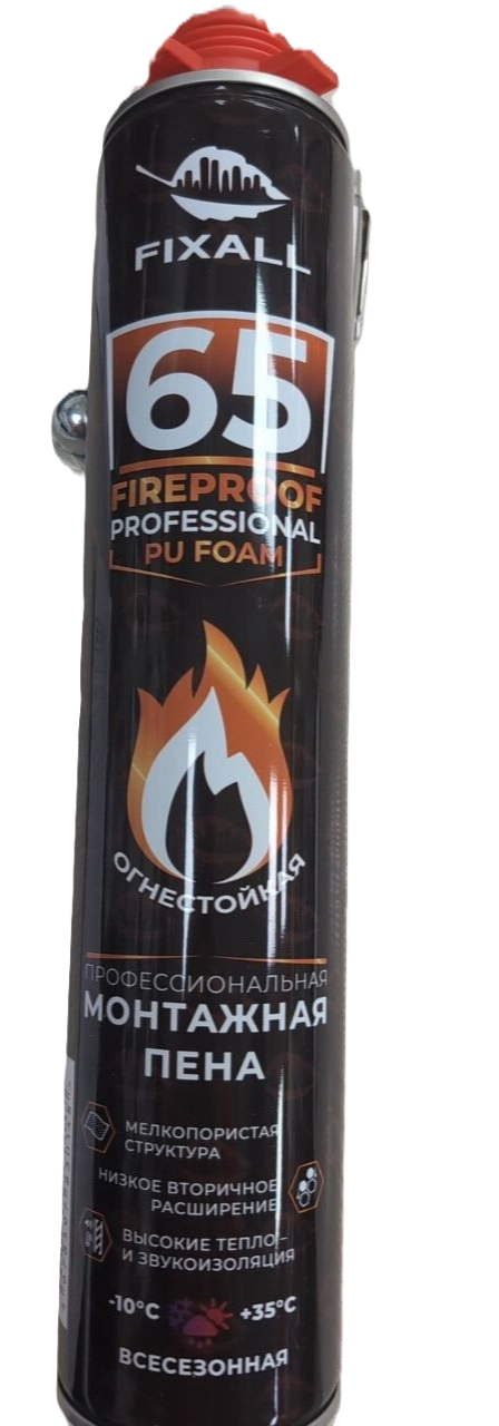 Пена профессиональная огнеупорная 65 PRO B1 850мл FIXALL
