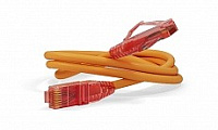 Патч-корд PC-LPM-UTP-RJ45-RJ45-C5e-0.3M-LSZH-OR (100% Fluke Component Tested), 0.3 м, оранжевый Hyperline