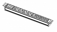 Блок розеток R-10-6S-5C13-I-440-Z Rem-10 без шнура с инд., 6 Sсhuko, 5 IEC 60320 C13, вход IEC 60320 C14, 10A, алюм., 19
