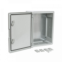 Корпус пластиковый с монтажной панелью ЩМП IP65 серая дверь ...